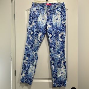 Lilly Pulitzer skinny pants - coastal blue color - worn once - great condition